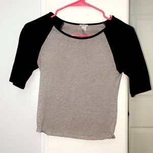 Baseball cropped tee